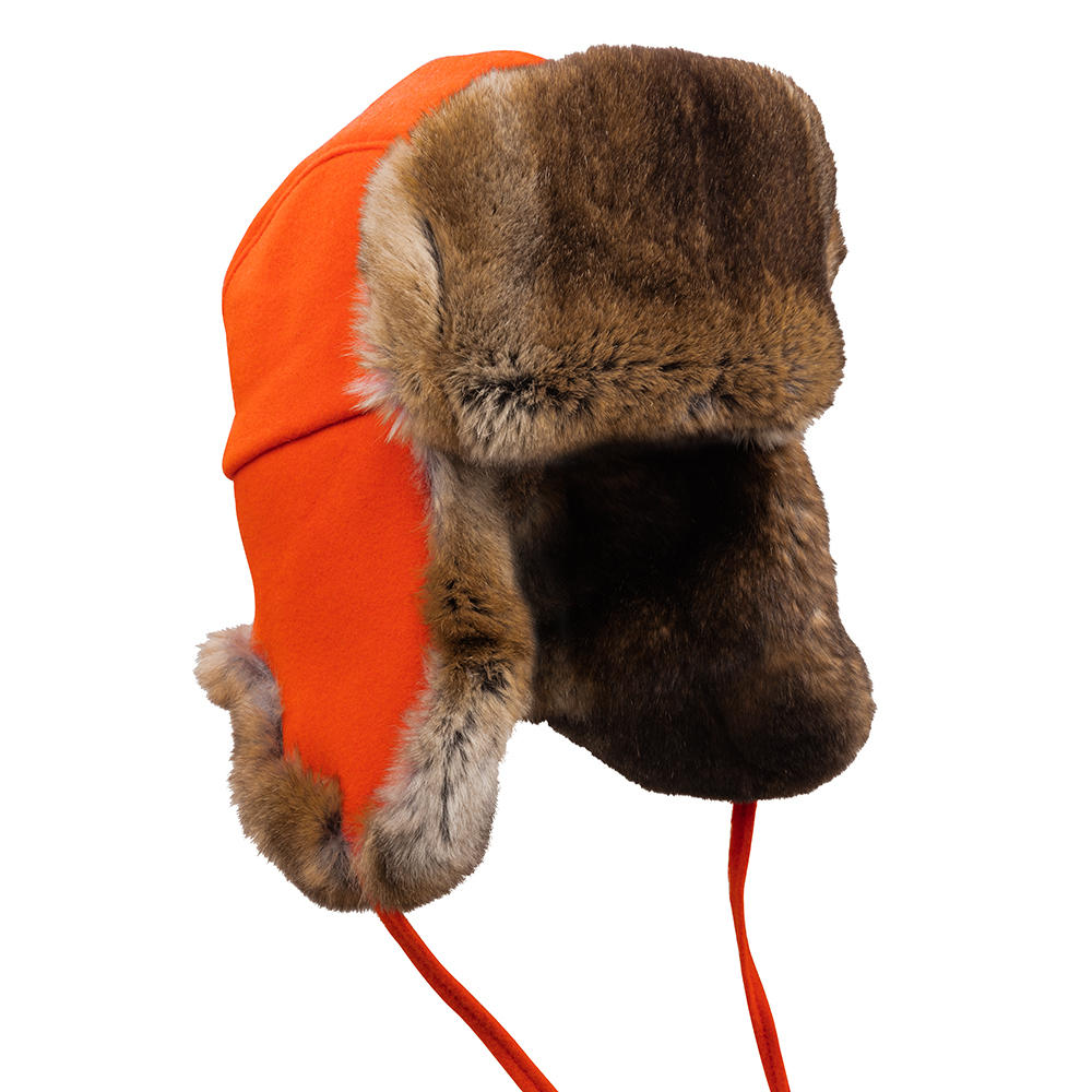 Habsburg Hunting Cap, with Velvet Rabbit Fur | orange | S | 822496